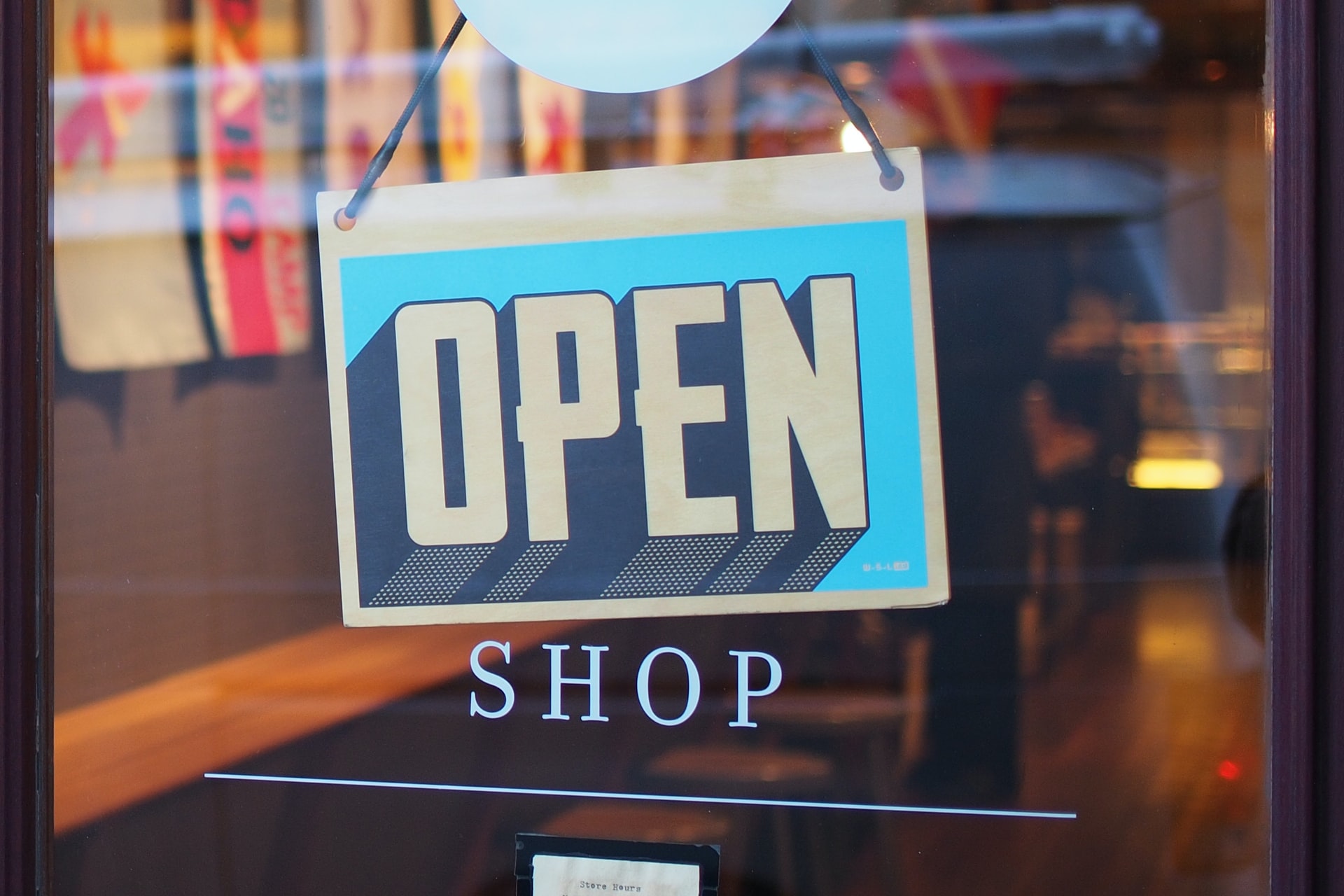 open shop sign display how to prepare to start a business